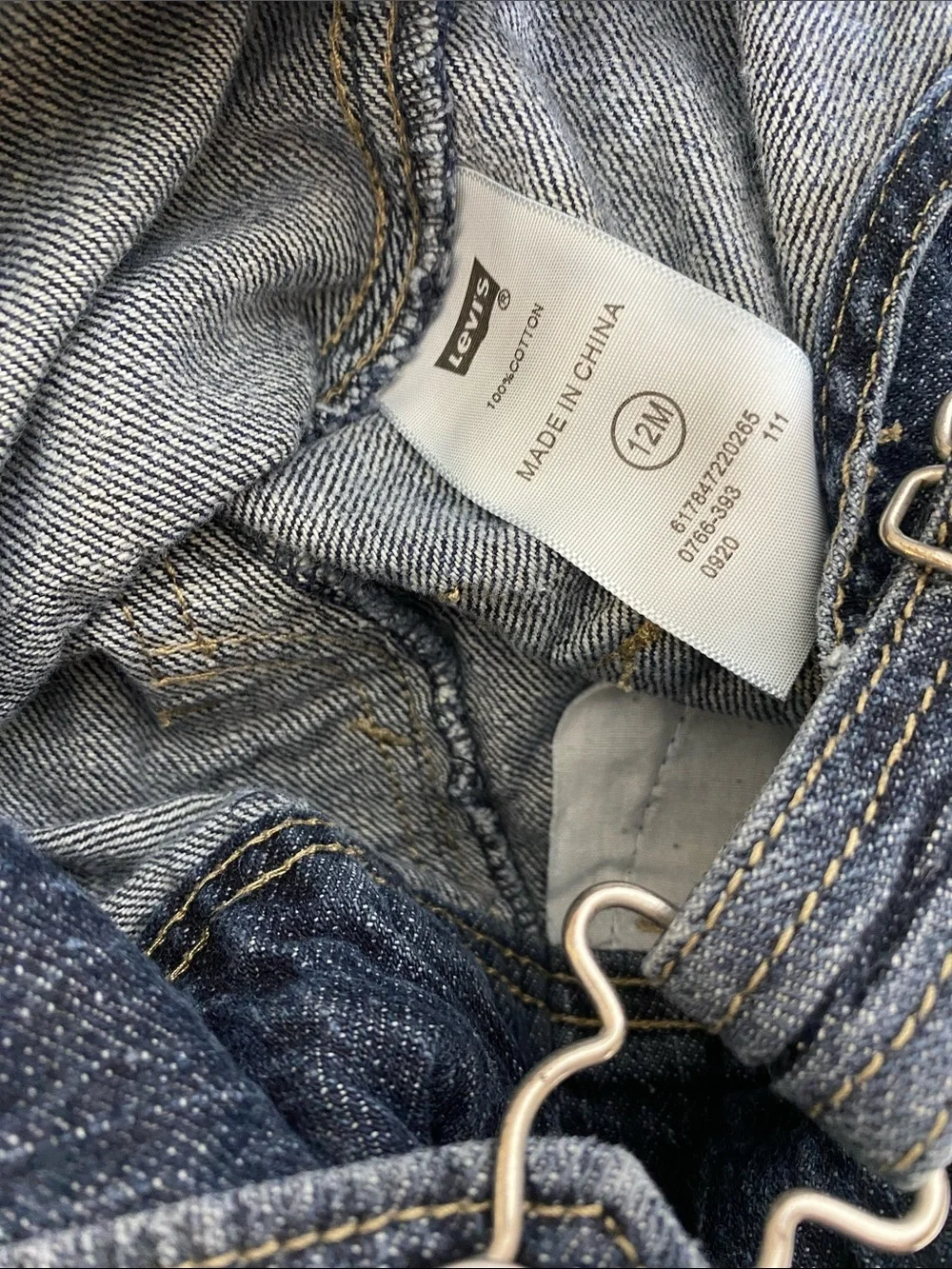 Levi’s Blue Jeans Baby Denim Overalls